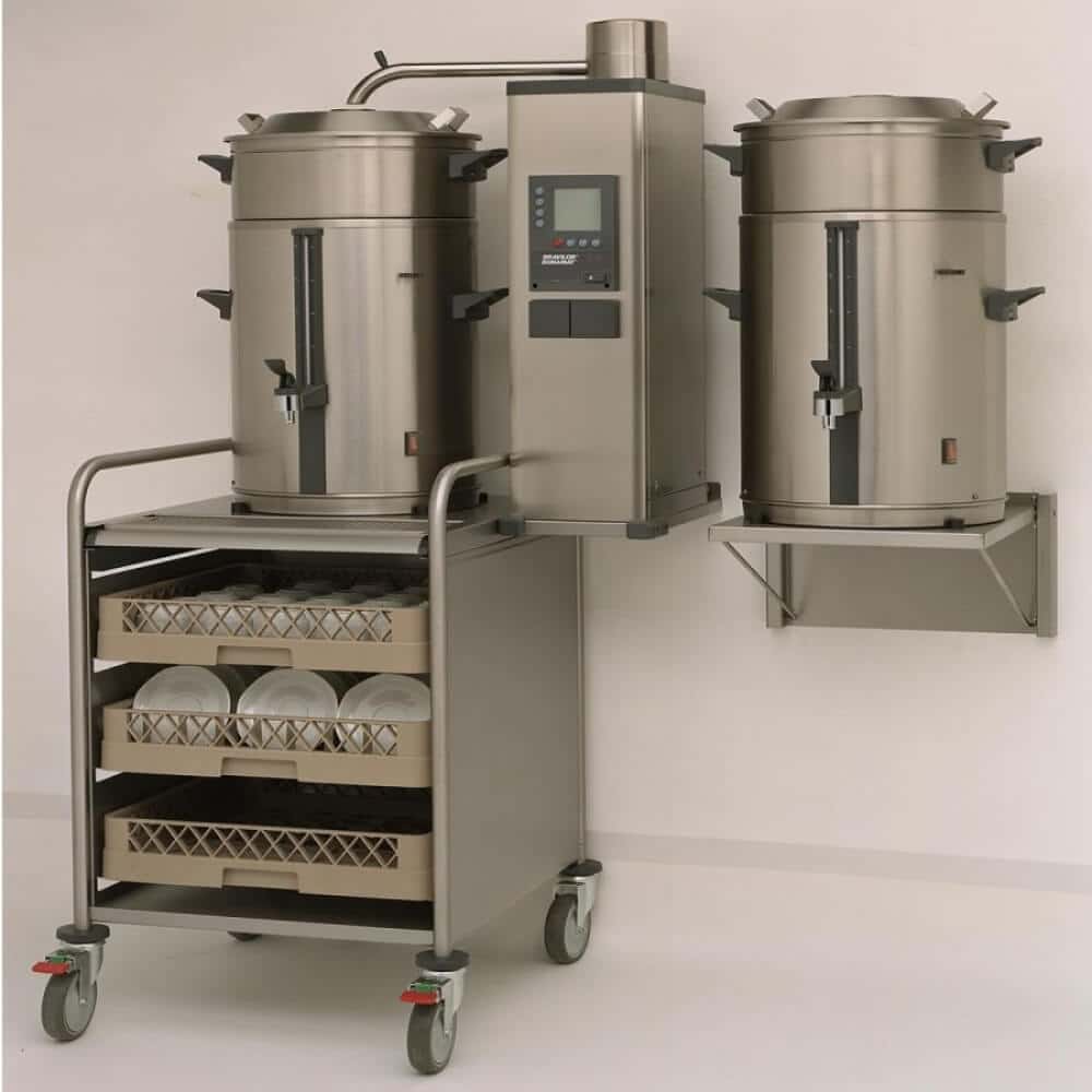 Commercial Bulk Coffee Brewer 10 Litres With Tray and Dishes