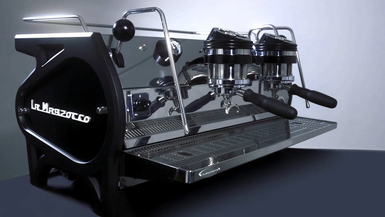 La Marzocco Strada AV Professional Traditional Espresso Machine 2 Group Angled Black