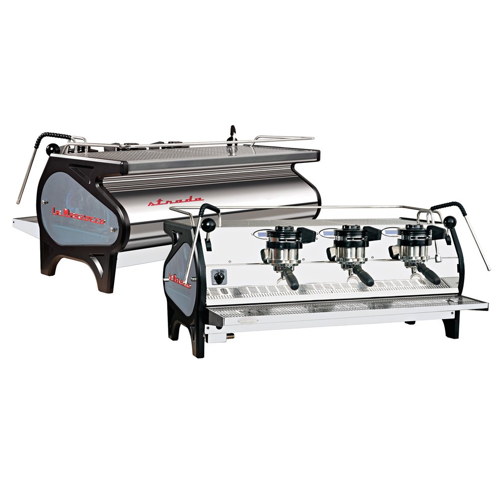 La Marzocco Strada EP Commercial Traditional Espresso Machine 3 Group Front and Back