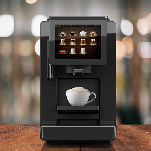 Franke A300 commercial bean to cup coffee machine aesthetics
